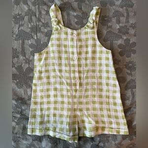 ZARA GINGHAM LINEN JUMPSUIT 2-3 YRS